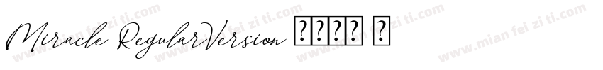 Miracle RegularVersion 1000 - Pers字体转换
